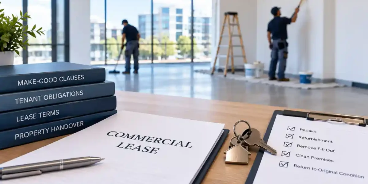 Commercial lease make-good obligations and property handover