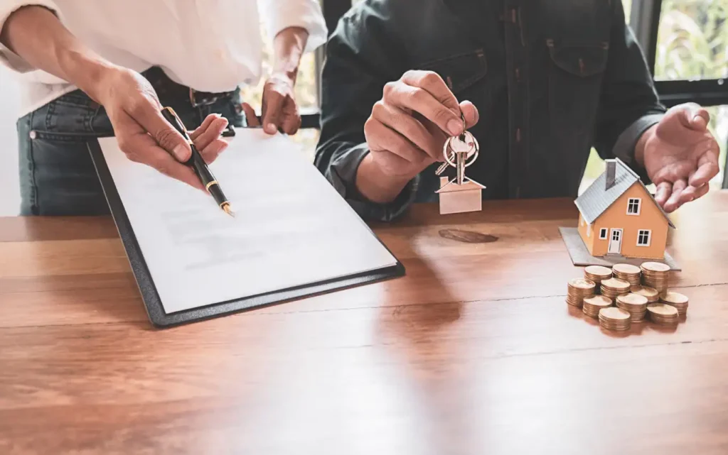 conveyancing in SA Property contract signing with house keys